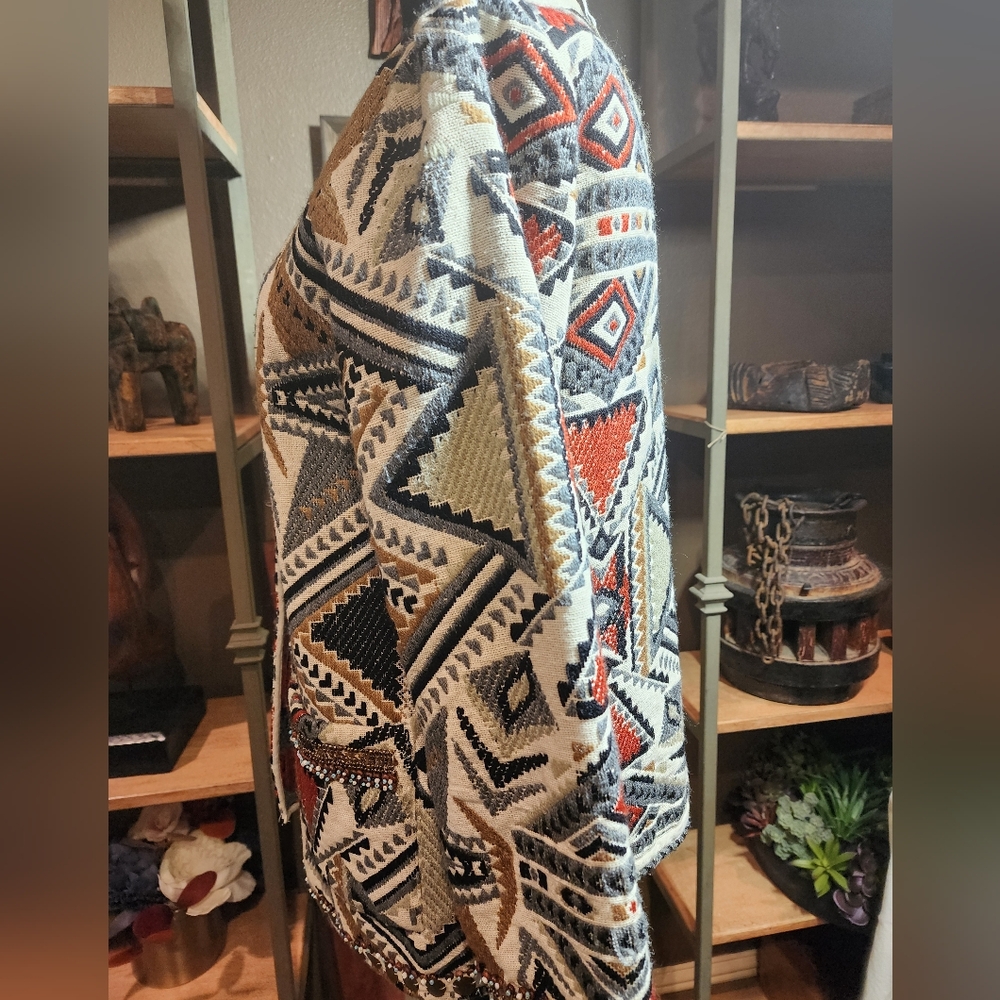 Chic Glamorous Geometric Patterned Jacket - image 5